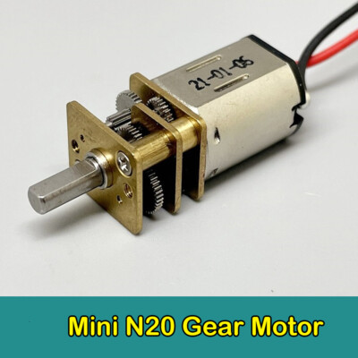 Mini N20 Gear Motor Full Metal Gearbox DC3V 5V 6V 36RPM Slow Speed Robot Reducer