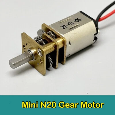 MARKENLOS Mini N20 Gear Motor Full Metal Gearbox DC3V 5V 6V 36RPM Slow Speed Robot Reducer
