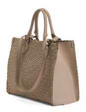 FALOR Taupe Italian Woven Soft Leat