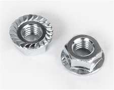 Sperrzahnmutter mit Flansch  DIN 6923 Kl.8 verzinkt M3 bis M16