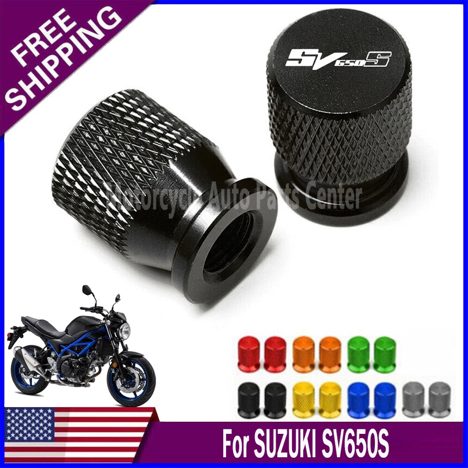 New Hot Sale High Quality CNC Tire Valve Stem Seal Cover For Suzuki SV650S Foto 2 de 4