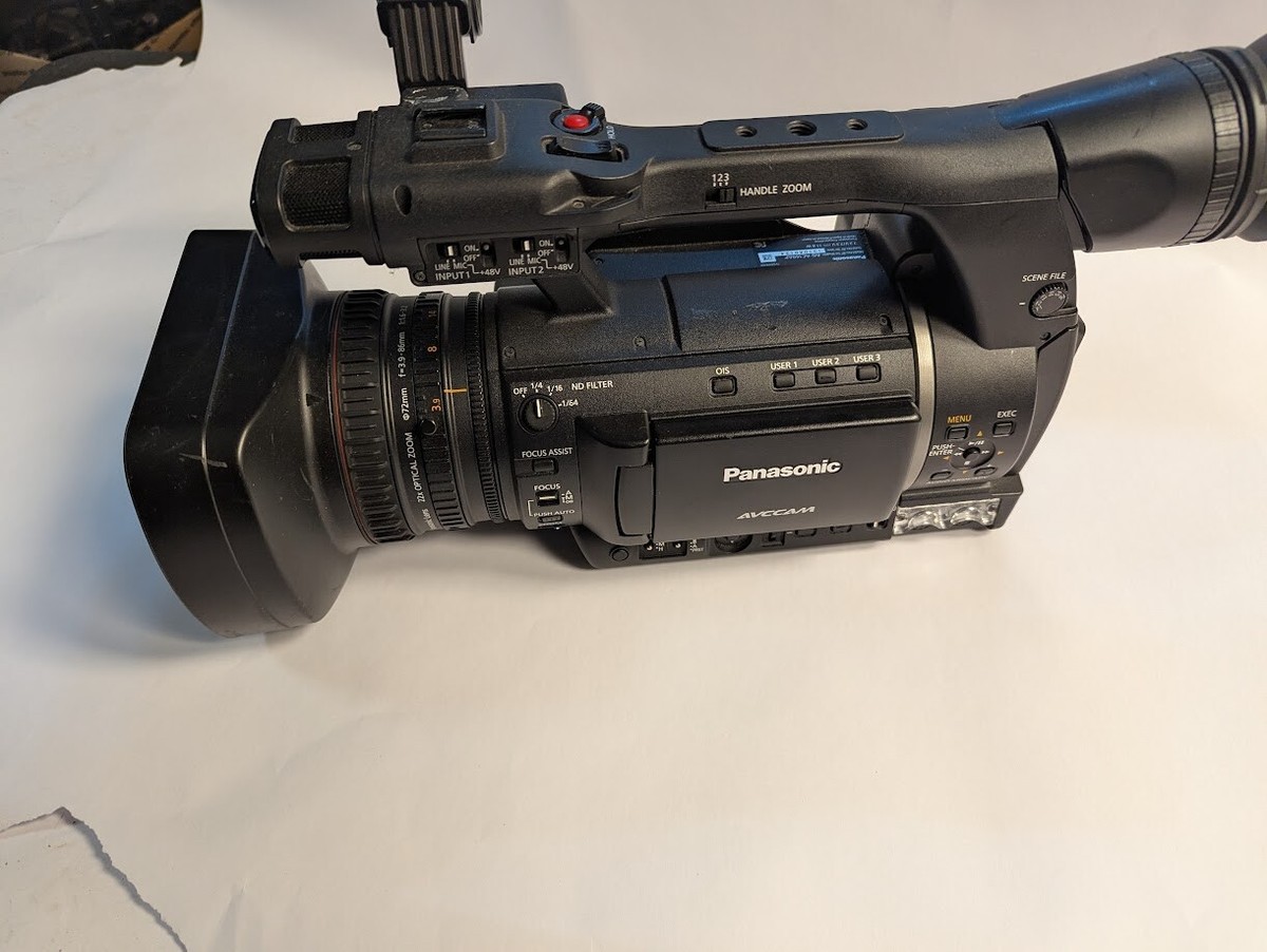 Panasonic AG-AC160AP AVCCAM HD Handheld Camcorder CG00X6M 966 HRS