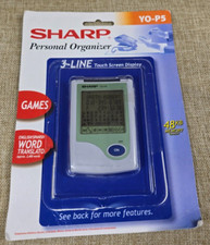 Sharp YO-P5 Personal Organizer Touch Screen ENG-Spanish Translator Games 48KB