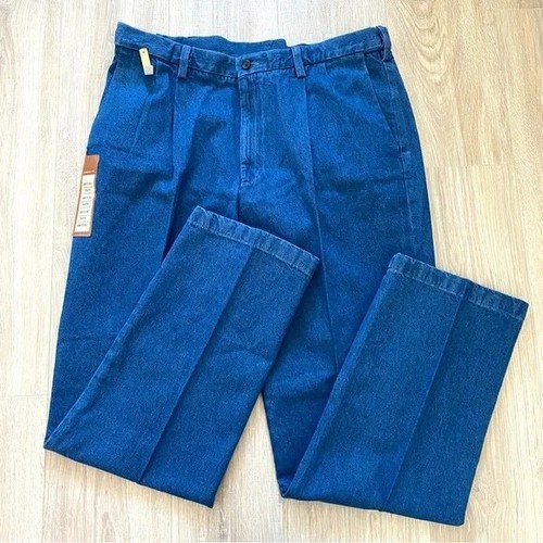 haggar work to weekend pleated jeans