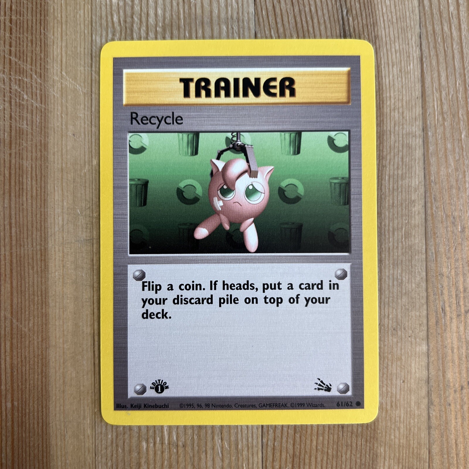 Recycle 1st Edition 61/62 Fossil Common Pokemon Vintage Card WOTC NM 1999