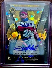 2021 Bowman Draft Luis Rodriguez Invicta Gold Atomic Refractor Auto /50 Dodgers!