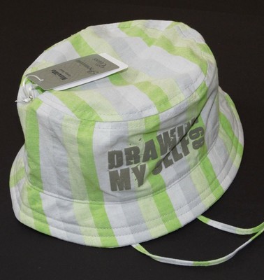 MaxiMo Bucket Hat Fischerhut Hut Baby Jungen Karo Grün Grau Gr. 49 NeU