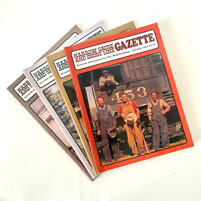 Narrow Gauge Short Line Gazette Railroad Magazine 1993 Lot of 4 Issues Vol 18