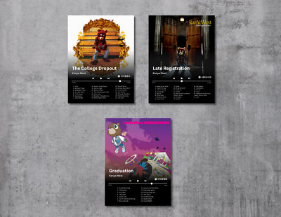 Album Cover Collection: The Graduation Trilogy - Kanye West | Wanddeko | HipHop