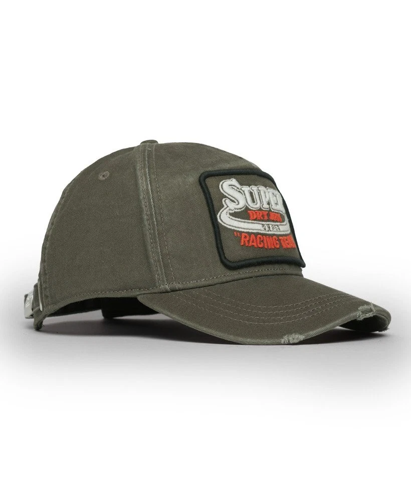Superdry Trucker Hat Baseball Cap Adjustable Clip Graphic Trucker Cap Grey