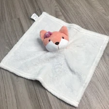 DTU Inc Fox Baby Lovey White Blanket Crib Security Toy 2023