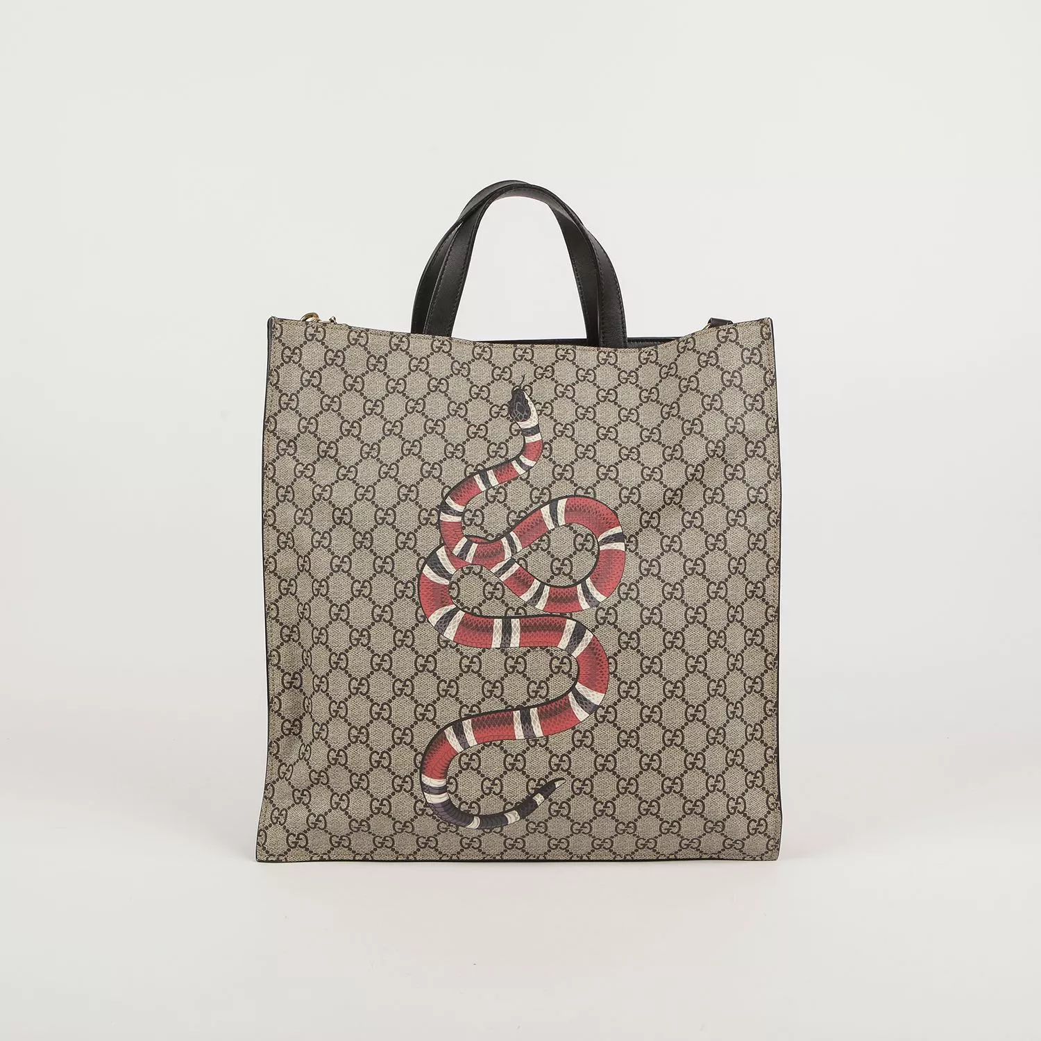 Sac fourre tout et bandoulière Gucci GG Supreme toile imprimé serpent royal 450950 57693013