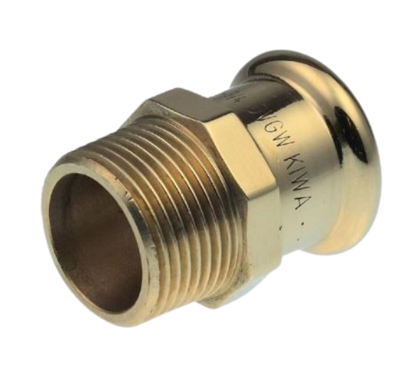 Yorkshire Xpress Cu Gas SG3 Mi STR Connector 42mm x 1.1 / 2"" - Incl VAT