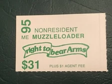 ICOLLECTZONE  US Maine 1995 Muzzleloader Non-Resident  Stamp VF NH