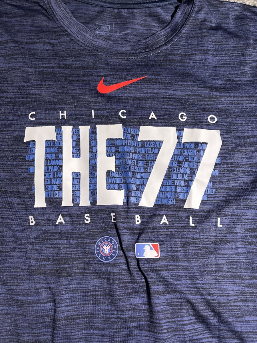 mlb chicago cubs baseball shirt ゲーム シャツ Chicago Cubs Baseball MLB Official Bear Cub In C Logo Blue