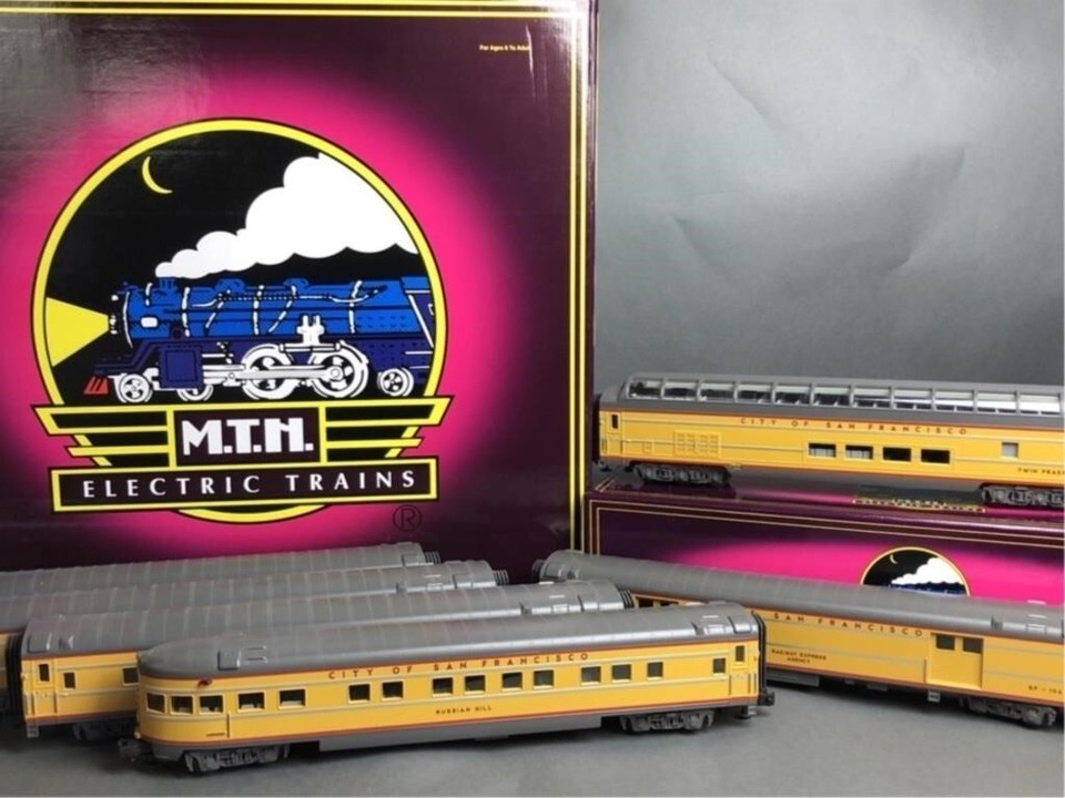 MTH Union Pacific passenger cars O gauge 206566 and 206766 6 car set
