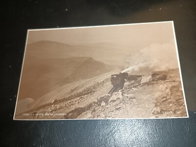 Train Near top Of Snowdon, LLANBERIS, Caernarvonshire RP