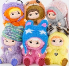 Hashy WAKUKU FUZZY TRENDY FUN PARTY 6-piece Plush Toy Set with Box JAPAN NEW