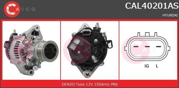 Alternateur 1.5 CRDi haute performance pour Hyundai Getz et Matrix - Puissance 90A