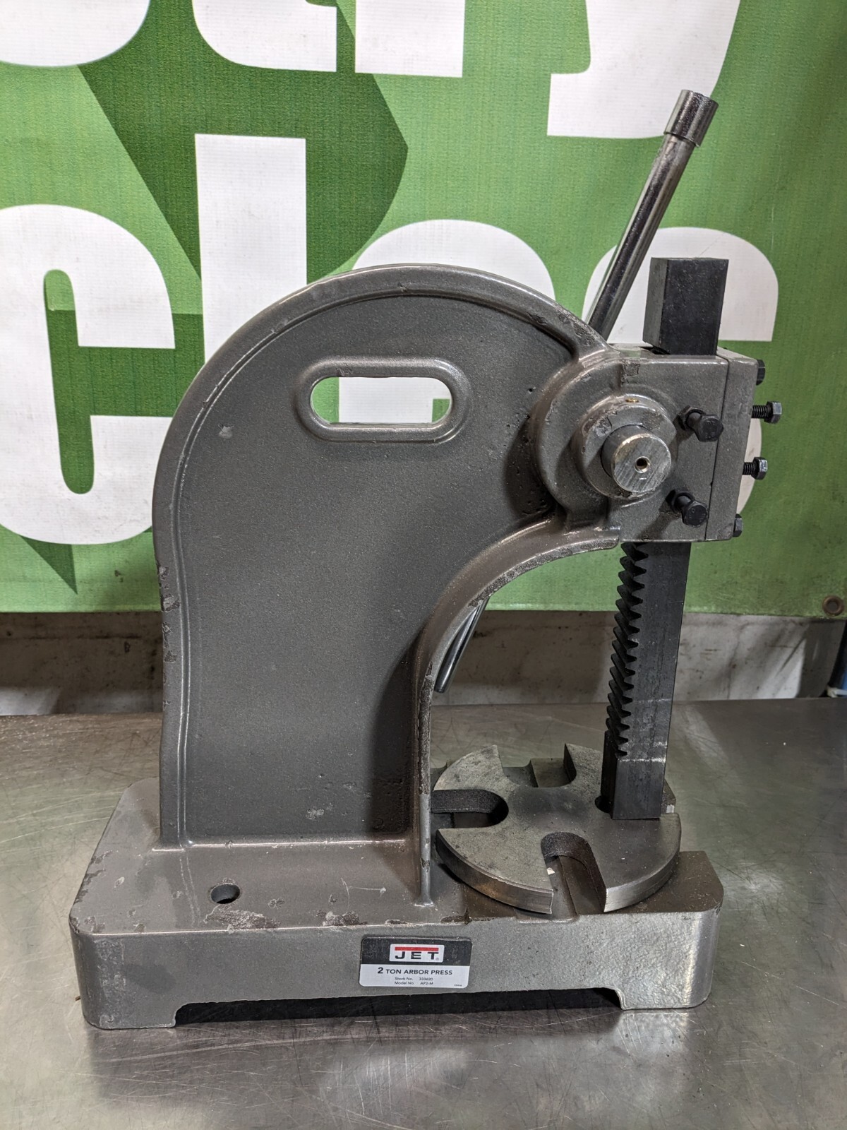 Jet Arbor Press 2 Ton Max Pressure 1/2" Ram 333620 Damage / Missing