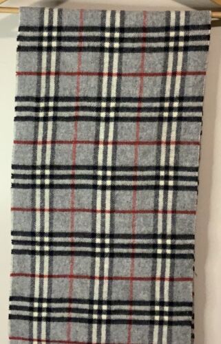 Burberry grau Nova Check Schal aus 100 % Lammwolle (56 x 12 Zoll) - Bild 3 von 5