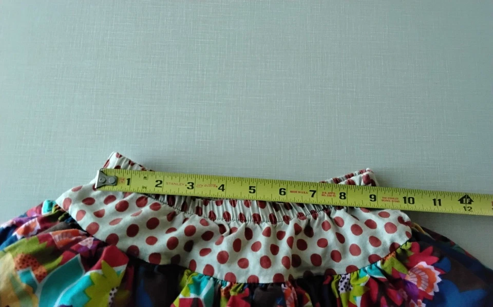 Falda Persnickety Niñas Talla 10 Estampado Mixto Lunares Floral Giratoria En Capas Foto 4 de 4