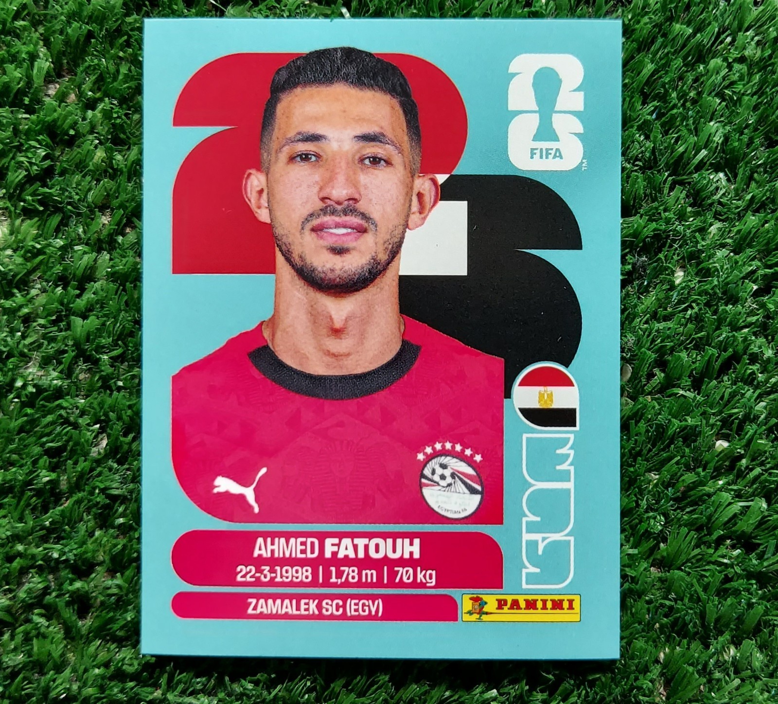 FIGURINA CALCIATORI PANINI USA 2026 WC EGITTO EGY9 FATOUH WORLD ALBUM ⚽️