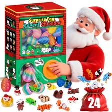 TBOLINE 2025 Christmas Advent Calendar 3D Printed Toys, 24 Days Capsule Vendi...