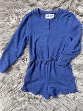 Old Navy Girl Spring Summer Long Sleeve Romper Shorts Beach Pool One Piece 5T