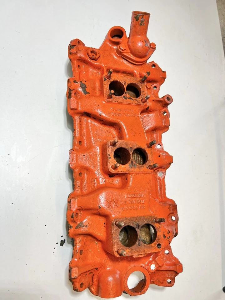 Chevrolet 1958-1961 Tri Power admisión fechada XX colector 3749948 motores 3x2 348W Foto 4 de 4