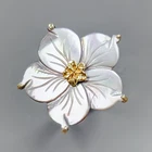 Fine Art jewelry Natural Shell Ring 925 Sterling Silver Size 6 /R433382