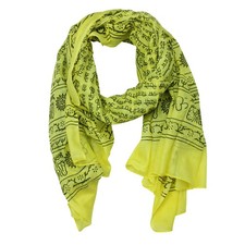 Panno Cotone Pareo Sarong Mantra Giallo Cotone