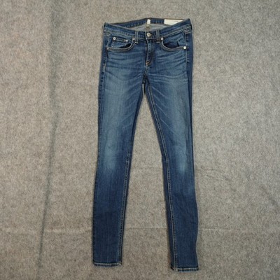 Rag & Bone Jeans Womens 26 Skinny Parliament Wash 26x28 Actual