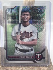 2022 Bowman Chrome - Prospects Bryan Acuna #BCP-151 Mojo Refractor (RC)