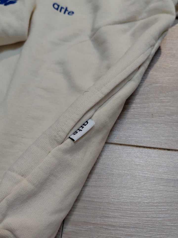 Arte pull à capuche beige S homme manches longues logo brodé poches - Photo 4/4