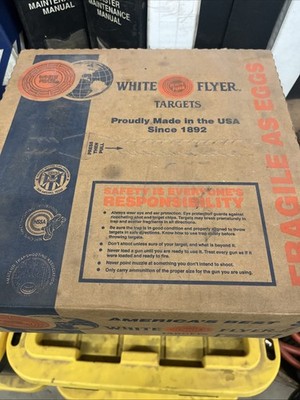 White Flyer Bio Clay Targets 90 Pack Orange Top Trap Shooting Targets Blackout