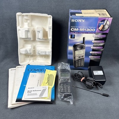 VTG Sony CM-M1300 Digital Portable Cellular Phone Complete Original Box