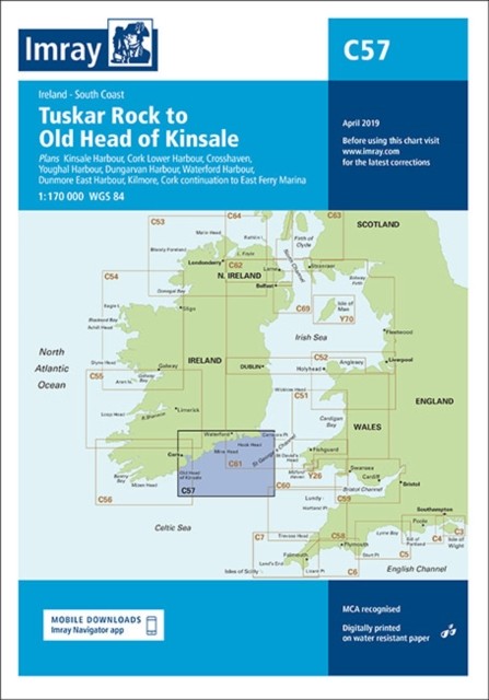 Imray Chart C57: Tuskar Rock to Old Head of Kinsale (Latest Edition) - Image 2