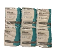 Tranquility Booster Pads 4-1/4"x12" 150 Ct ( 6Packs) Flow-Through Incontinence