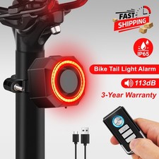 Bike Rear Light Alarm Remote Control Set Green Travel Equipment Safe Anti Lost