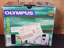 Olympus Camedia D-360L 1.3 Megapixel Digital Camera w/Box  Manual Tested Works