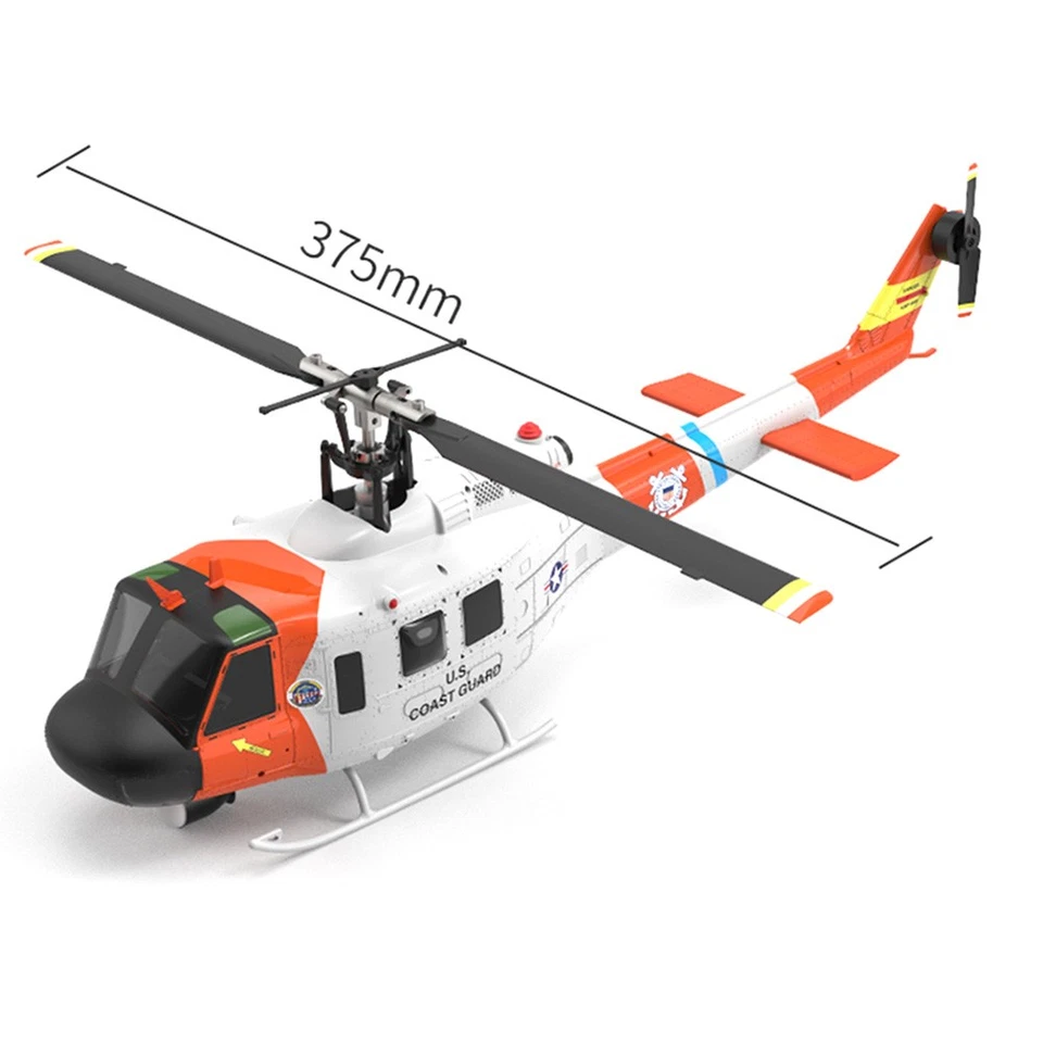 Yuxiang Hubschrauber Bell UH-1D Coast Guard Brushless 6G 385mm RTF Neuheit 2025 - Bild 3 von 4