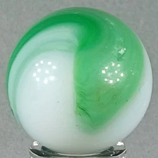 Large Vintage Akro Corkscrew Marble .74 Inches Near-Mint Condition 