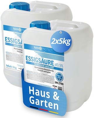 Nanoprotect Essigsäure 49,9% | 10 kg | Klimaneutral | Premium Qualität