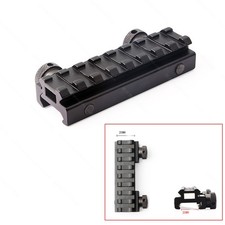 8-Slot Riser Base Mount Adapter Dovetail for Picatinny 20mm Rail Bracket Hunting
