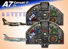 A7 COSAIR II COCKPIT instrument panel CDkit