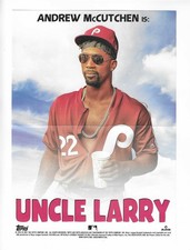 2021 Topps Archives MINI MOVIE POSTER Andrew McCutchen UNCLE LARRY Phillies