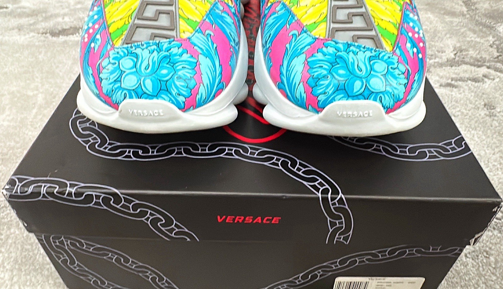 Authentic Versace Baroque Print Chain Reaction Me… - image 9