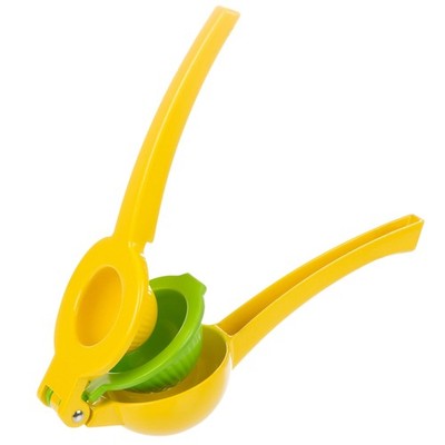 PrepSolutions 2 in 1 Lemon Lime Squeezer - Dual Cavity Solid Aluminum Juicer