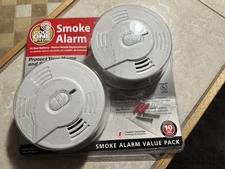 Kidde Smoke Alarms Code One 2-Pack Model i9010 10-Year Battery New & Sealed